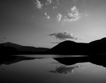 Reflection 
Pond - 11x14 Black and White Print