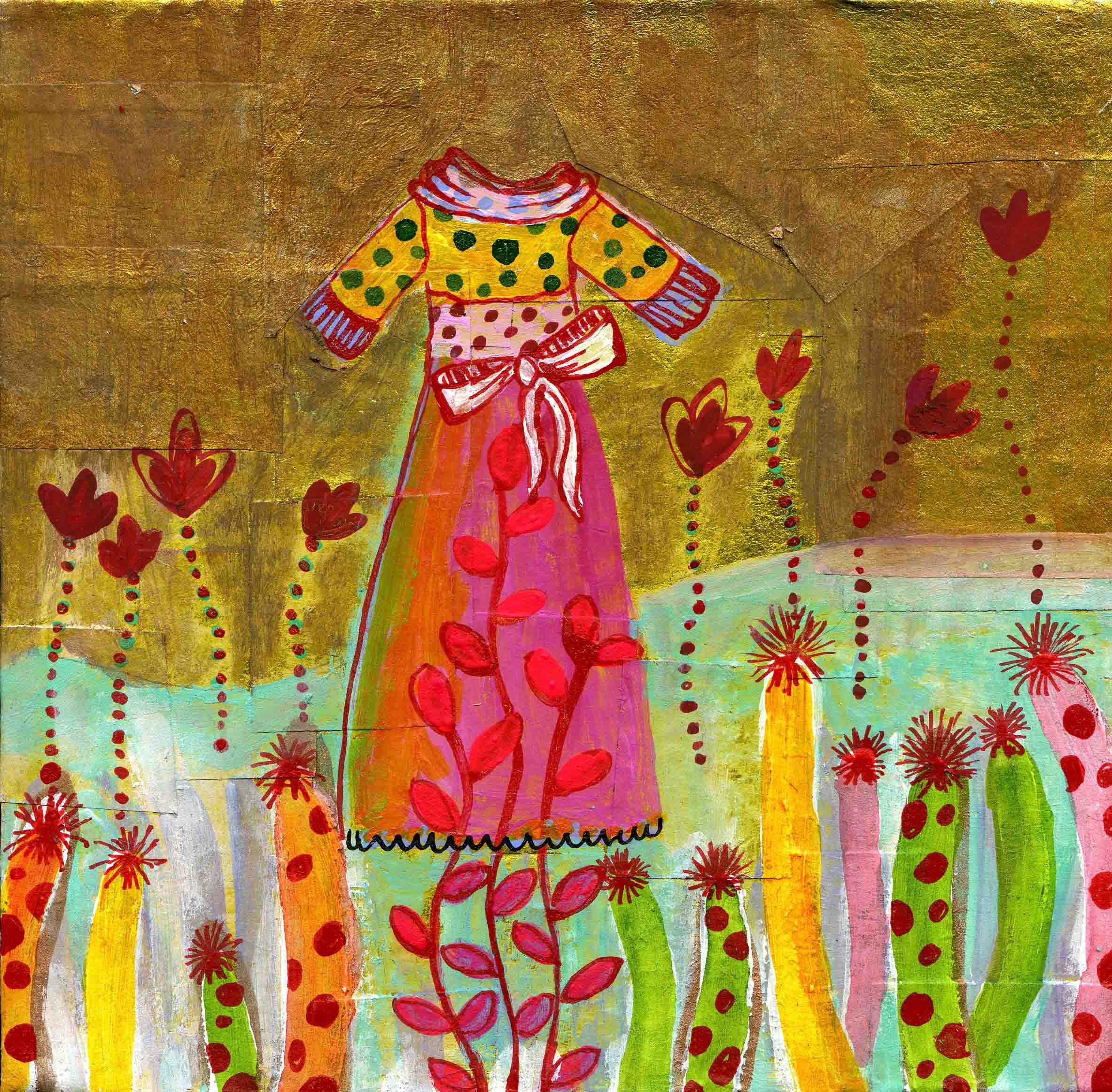Art print 'In My Flower garden I Am Growing A Dress'