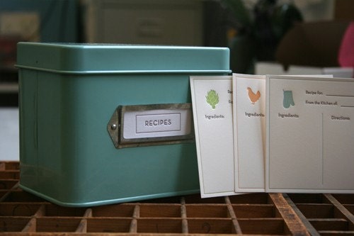 Recipe Card Set with Martha Stewart Recipe Box
