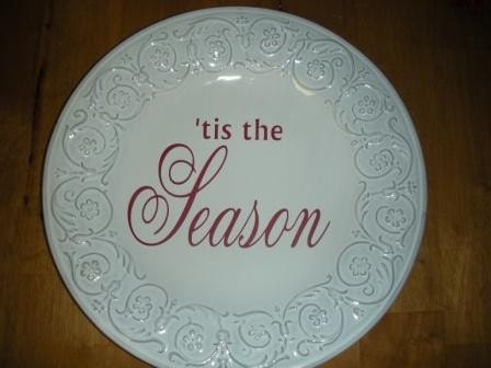 Tis the Season decorative plate