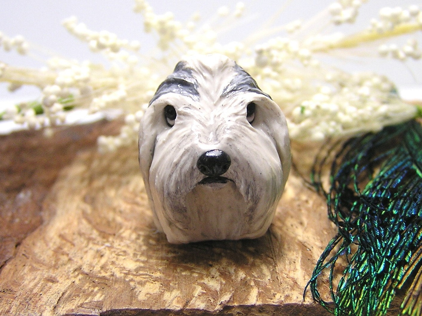 old english lettering stencils. Old English Sheepdog Bead by