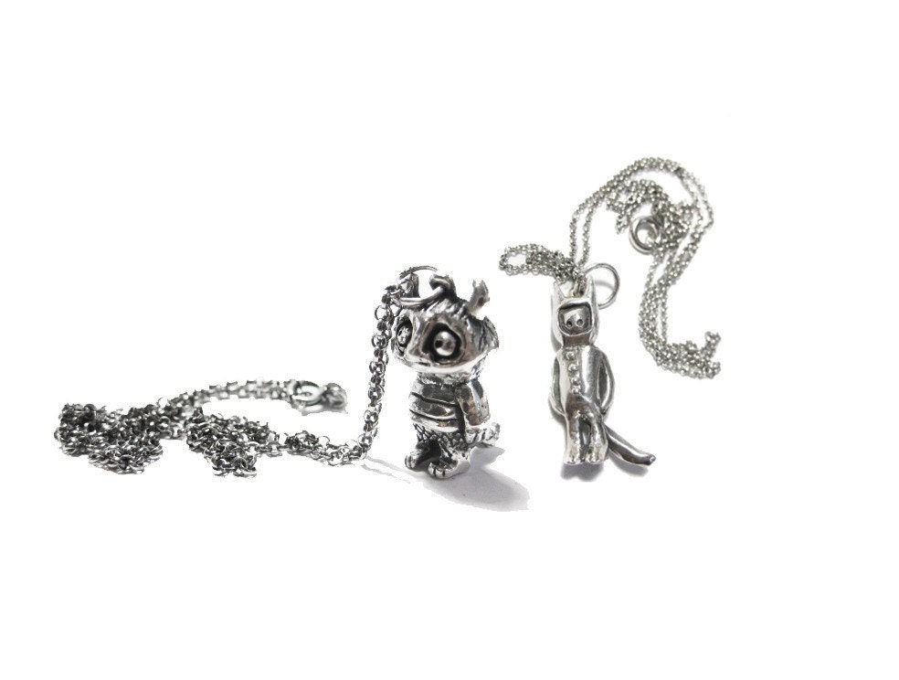 where the wild things are CAROL and MAX silver pendants WTWTA