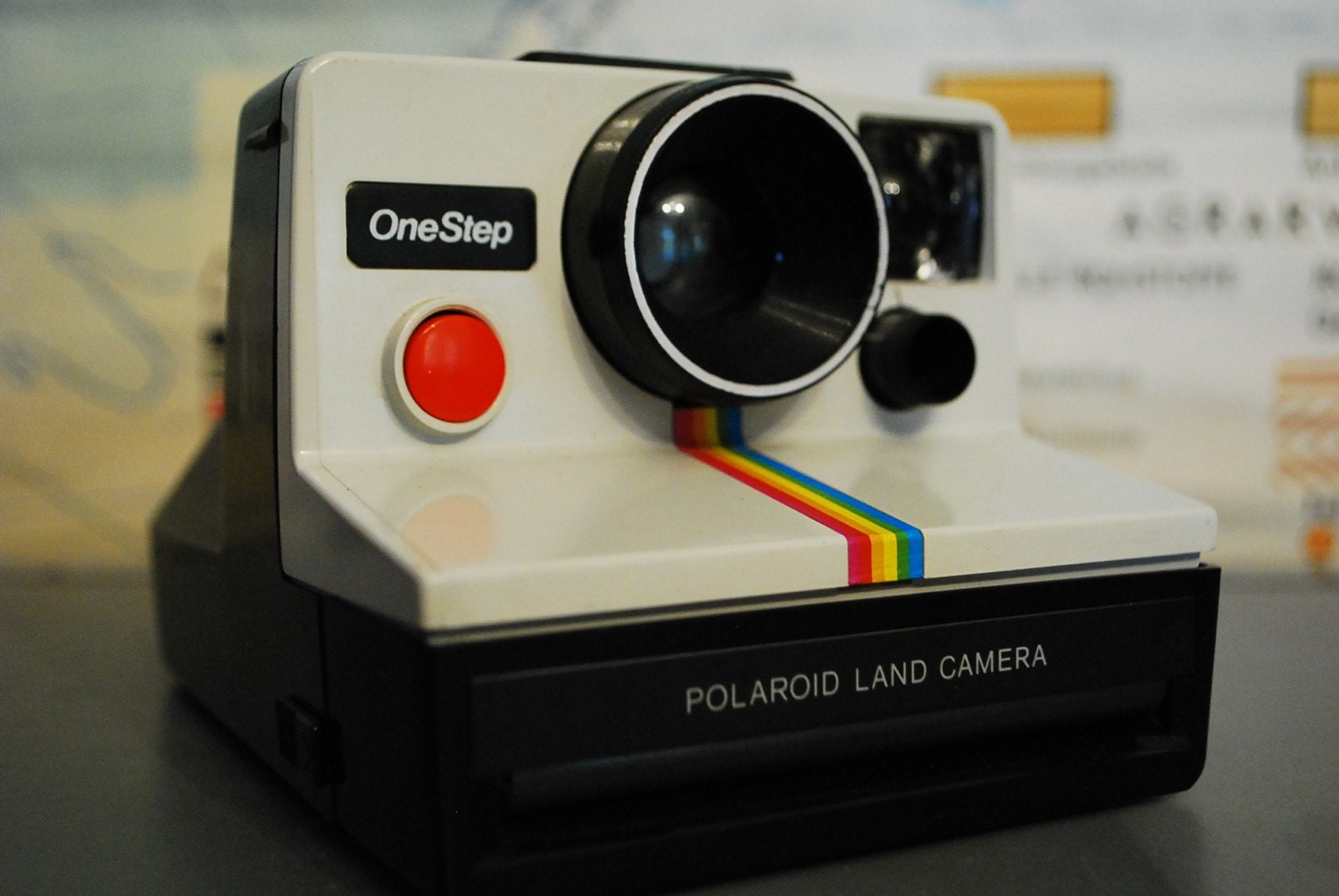 Vintage Polaroid One Step Land Camera Rainbow