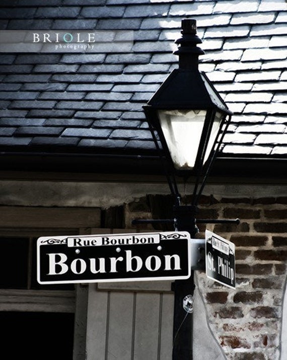 bourbon street sign. Bourbon Street Sign