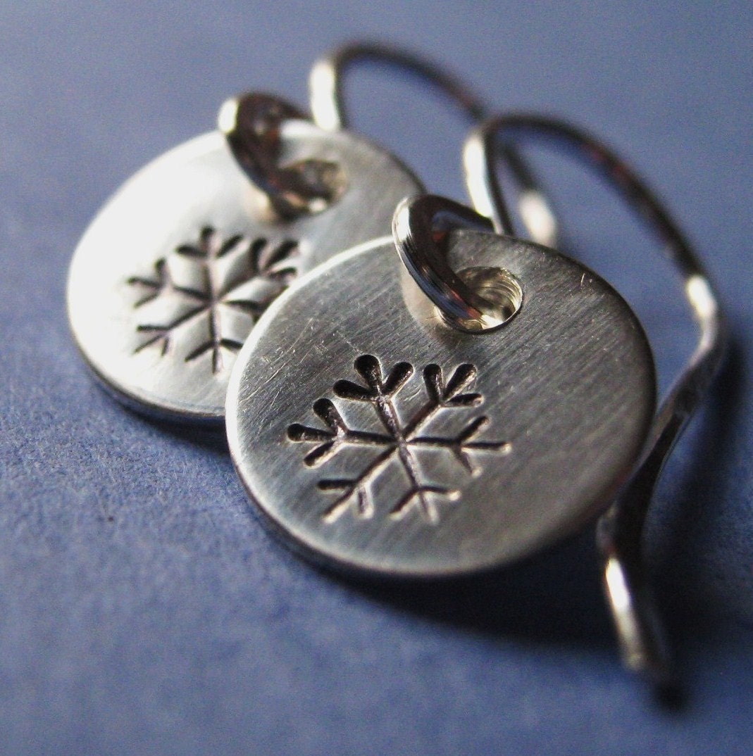 ON SALE NOW Snow Flurry sterling silver earrings