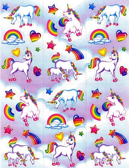 pictures of rainbows and unicorns. Lisa Frank Rainbow Unicorn