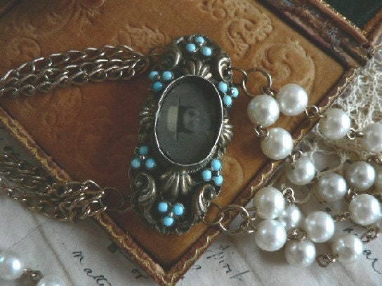 EFFIE A Necklace Refashioned of Vintage Whatnots  OOAK Upcycled