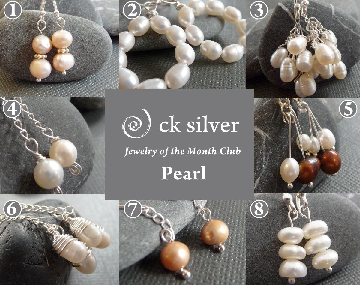 Pearl Jewelry of the Month Club - 3 Month Earring Sampler
