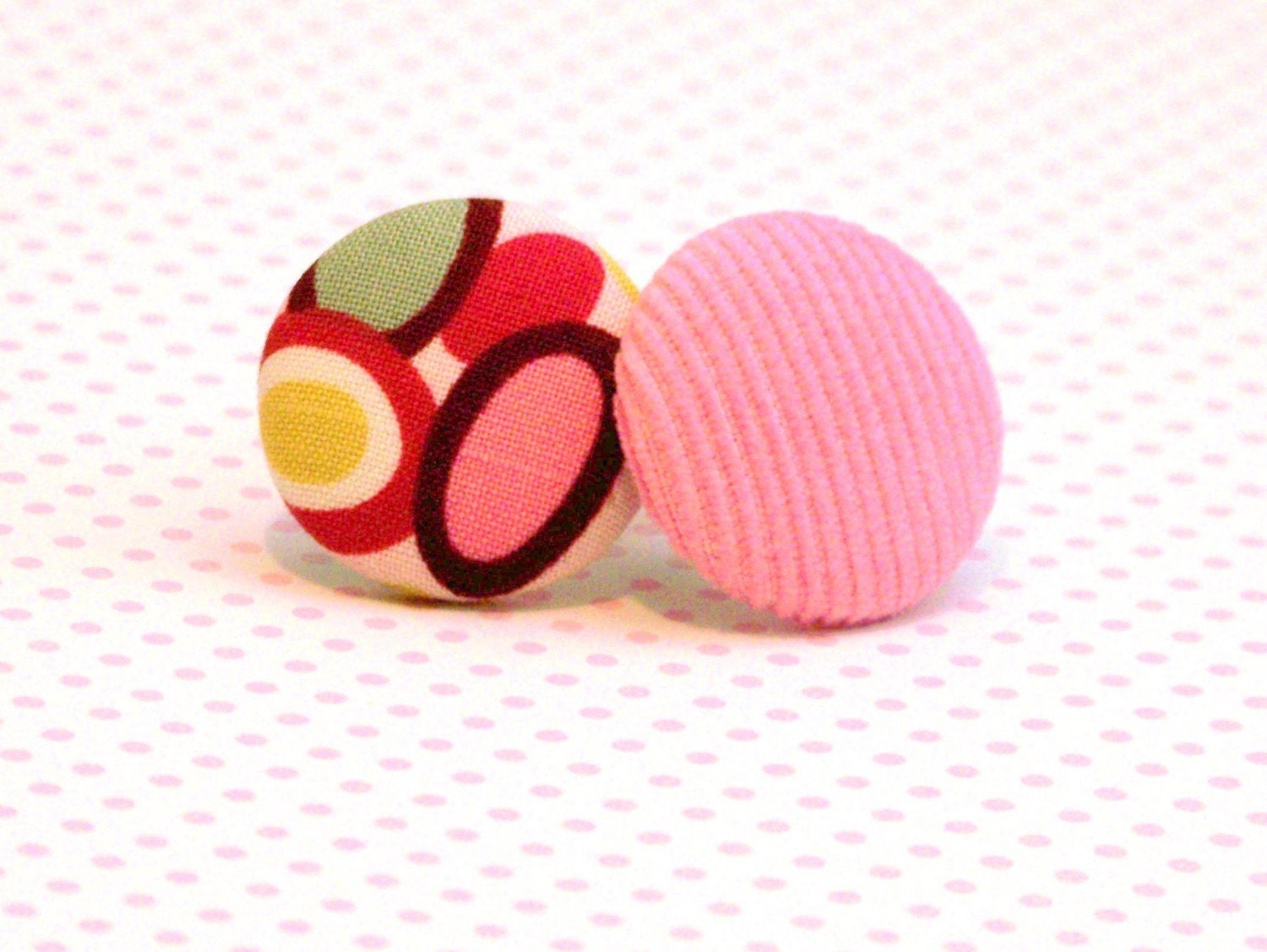 ponytail holders for girls. Childrens Girls Petite Ponytail Holders - Mod Pink Dots. From SugarChicBaby