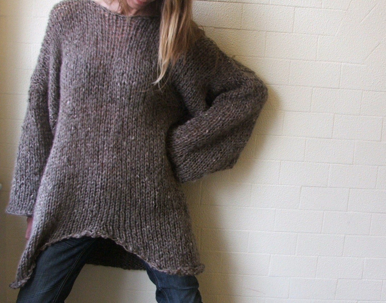 iLE AiYE Exclusive range - Big Soft Comfy Brown sweater