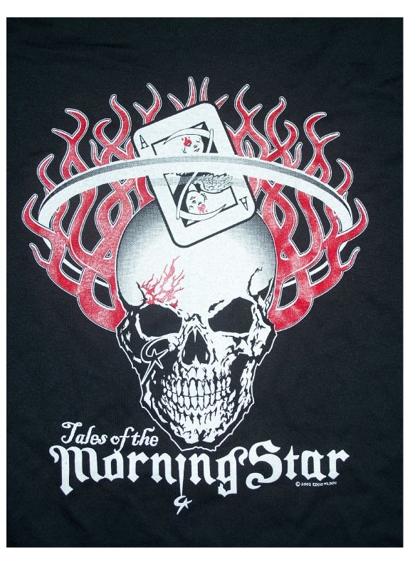 Morning Star Flaming Skull Tshirt XL long sleeve