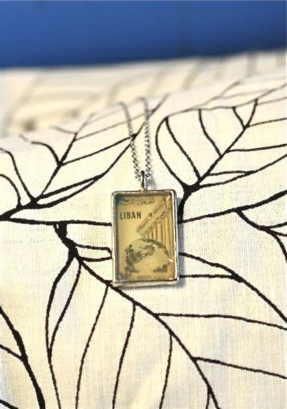Libyan Stamp Necklace