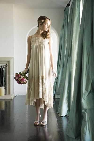 Grecian Wedding Dress Lace Bridal Gown