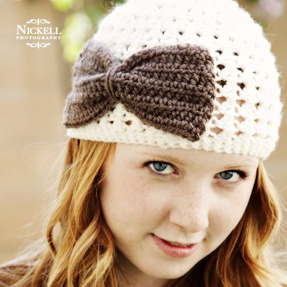Beanie with Large Bow