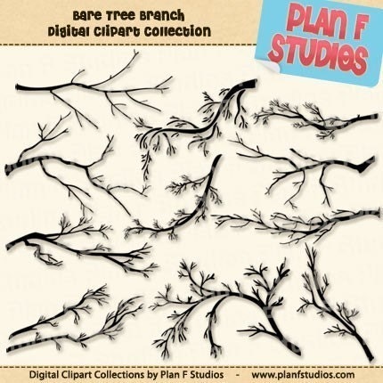 clipart tree with branches. Tree Branch Clipart Collection