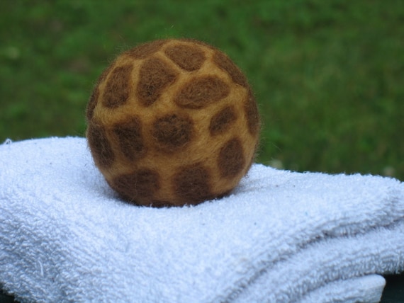 Giraffe Needle Felted Wool Dryer Ball