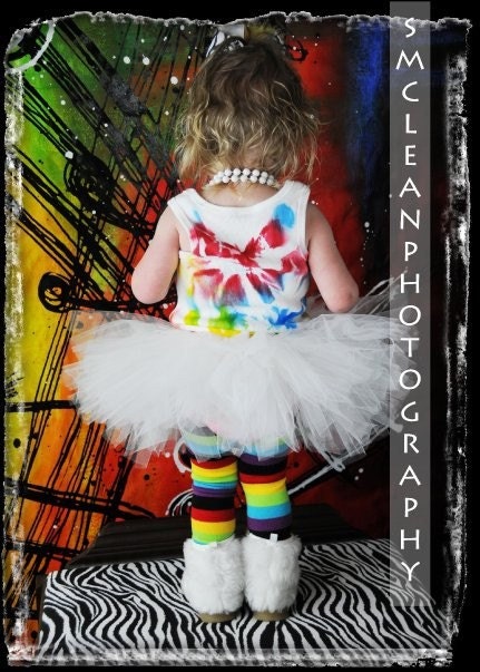 Red, Blue, and Yellow Tank and White Tutu