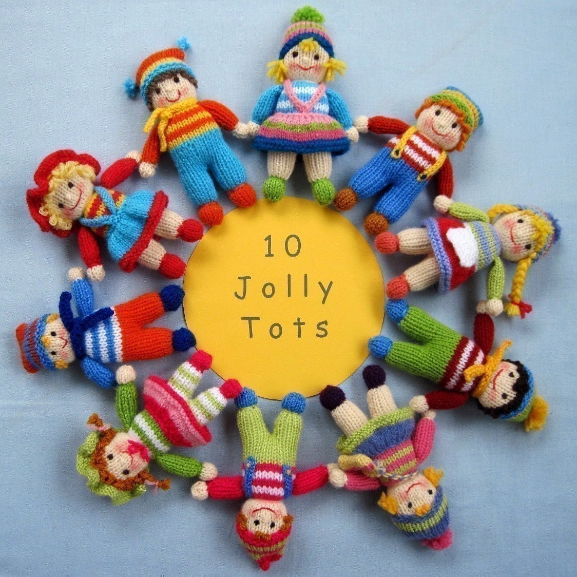 با نشاط TOTS -- عروسکهای اسباب بازی -- پی دی اف ایمیل بافندگی الگوی