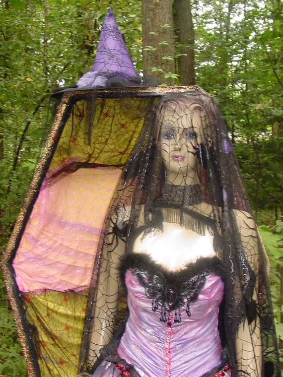 handmade VAMPIRE GOWN  HALLOWEEN COSTUME or zombie prom
