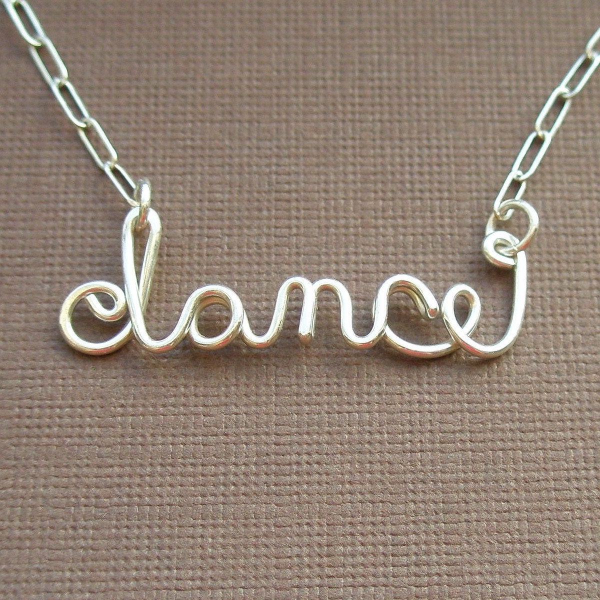dance necklace - all sterling silver