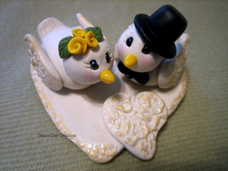 Dove Wedding Cake Topper