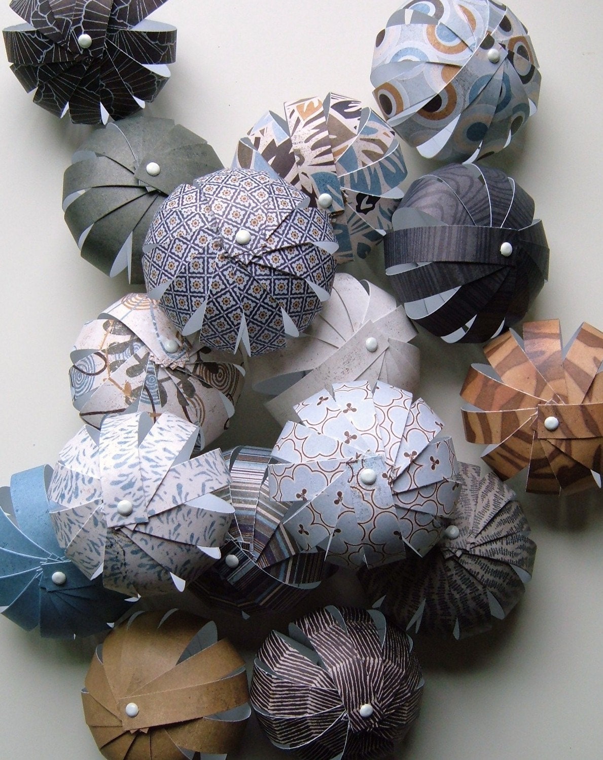 Paper Tangerines - A Rainy Day Ornament Collection
