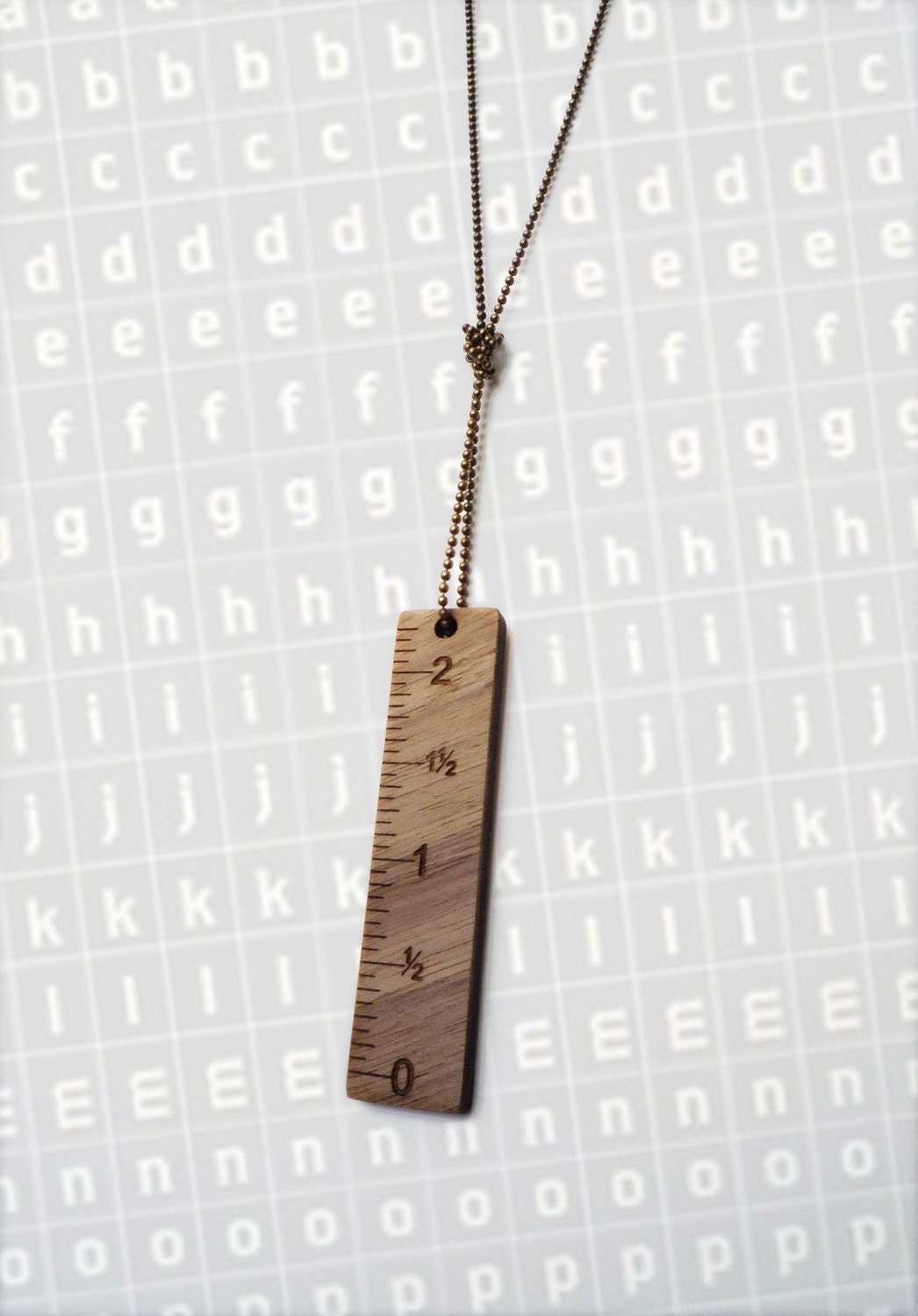 Ruler Necklace (w/custom engraving)