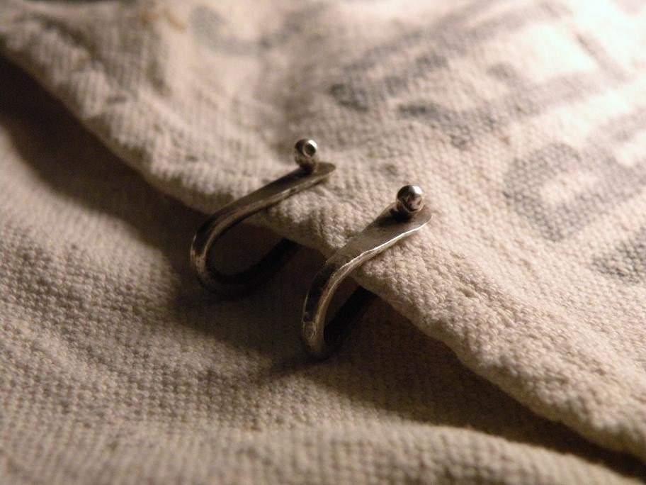 sterling silver rivet earrings boho western