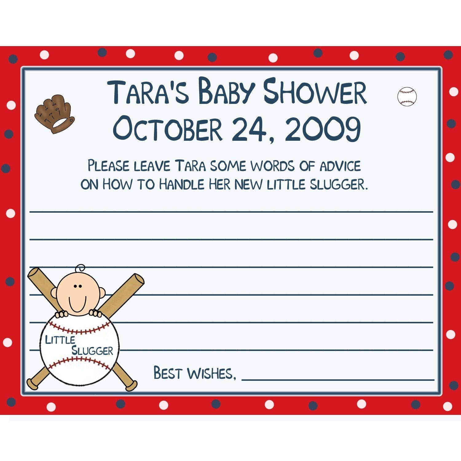 Advice Cards For Baby Shower. 24 Baby Shower Advice Cards in