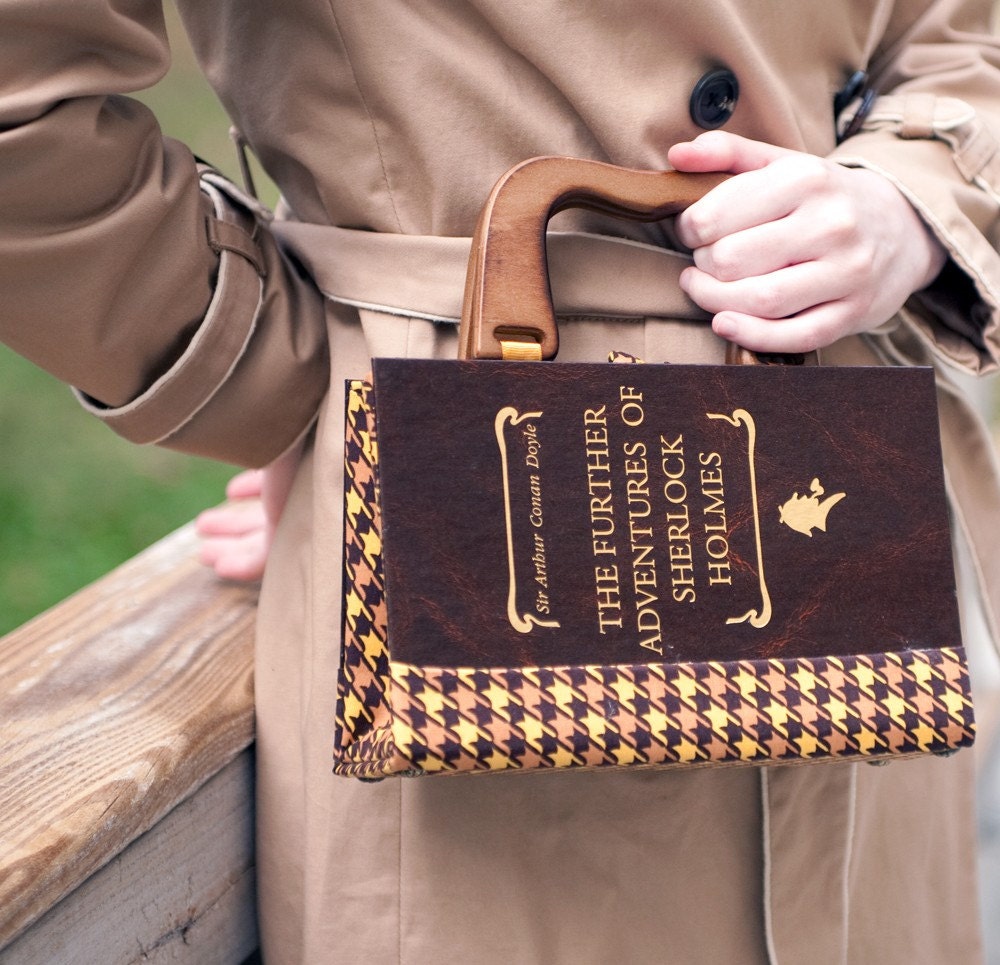 Sherlock Holmes Book Purse RESERVED FOR ALLENANDPATTY