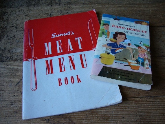 Lot of 2 Vintage Cookbooks