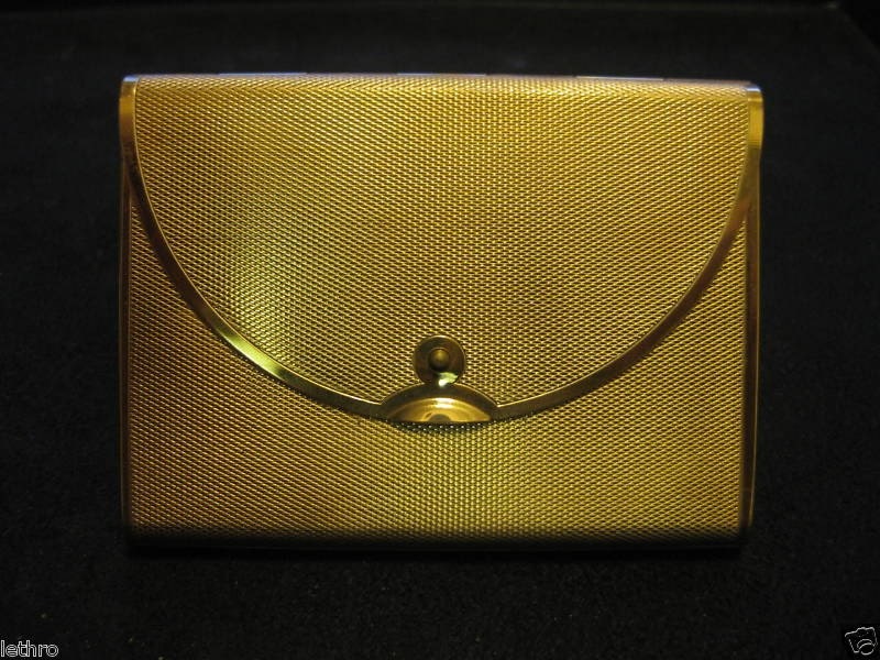 Vintage Coty Goldtone Envelope Style Compact 50's - Reduced Price-