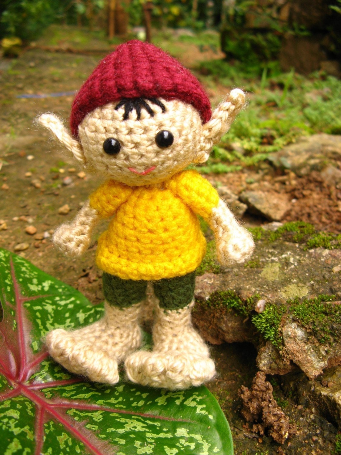 Amigurumi Crochet Pattern PDF - A Little Elf named Big Foot
