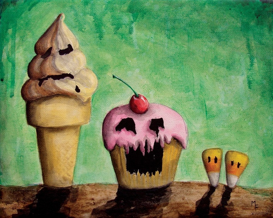 Those Evil Sweets 'n Treats 8x10 Art Print