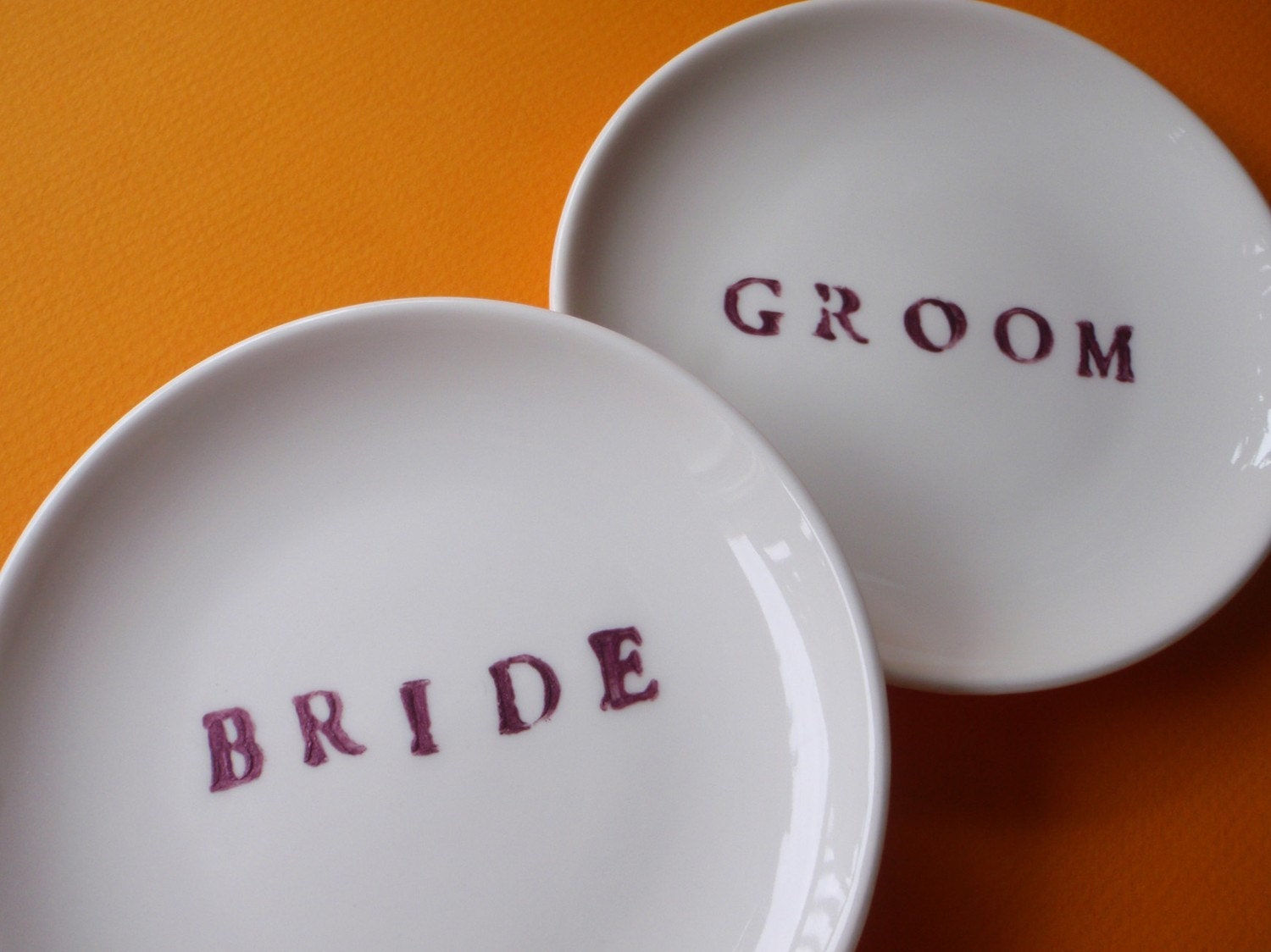 Hand Painted Placecard Dishes for Your Unique Wedding