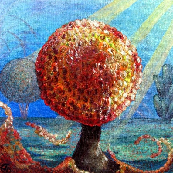 Autumn Tree Acrylic Painting