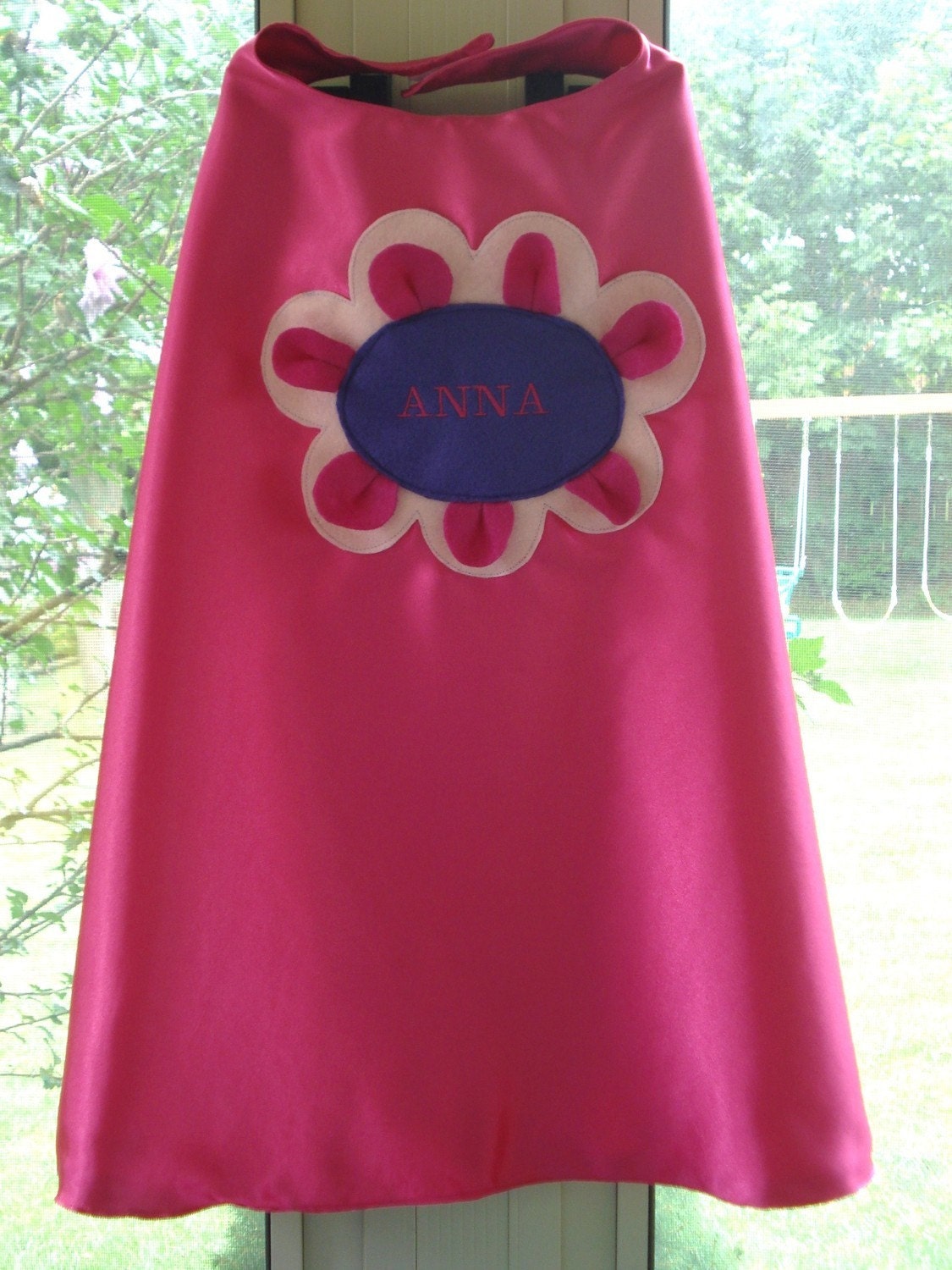 Embroidered Flower Power Princess Cape