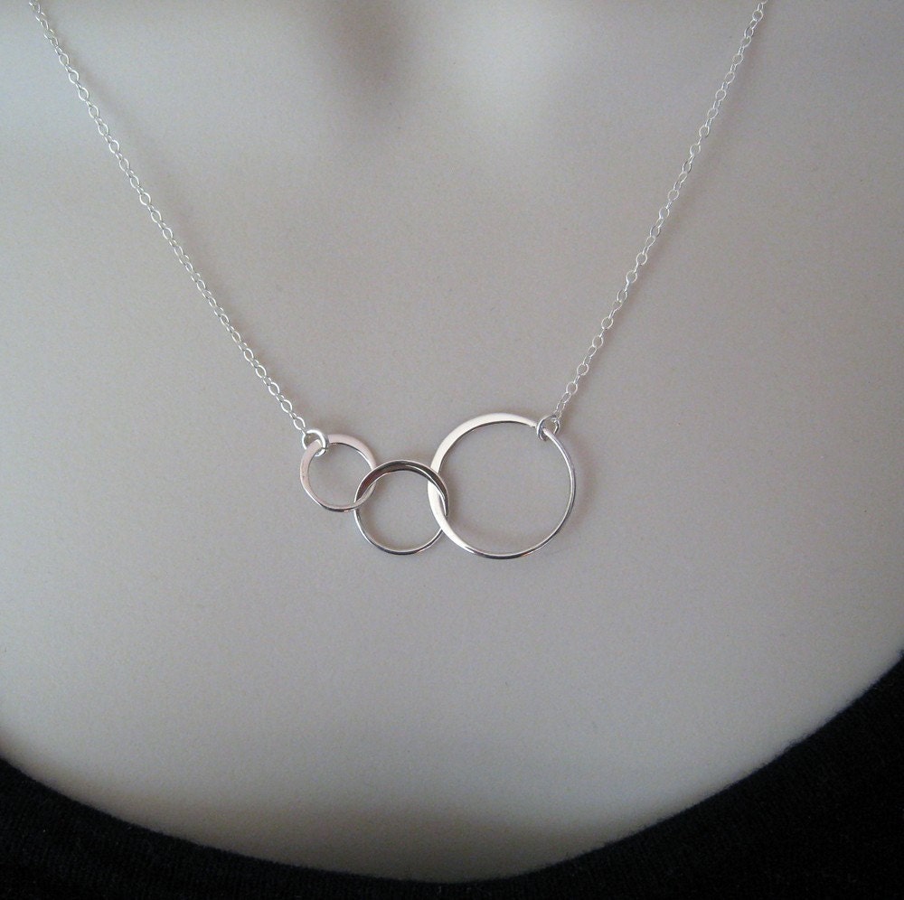 Silver Link necklace--sterling silver