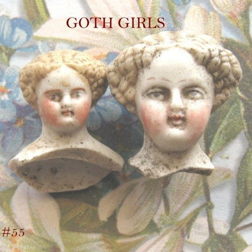 dating gothic girls. RARE SMALL GOTH GIRLS - RARE EARLY PAINTED ANTIQUE GERMAN FROZEN CHARLOTTE 