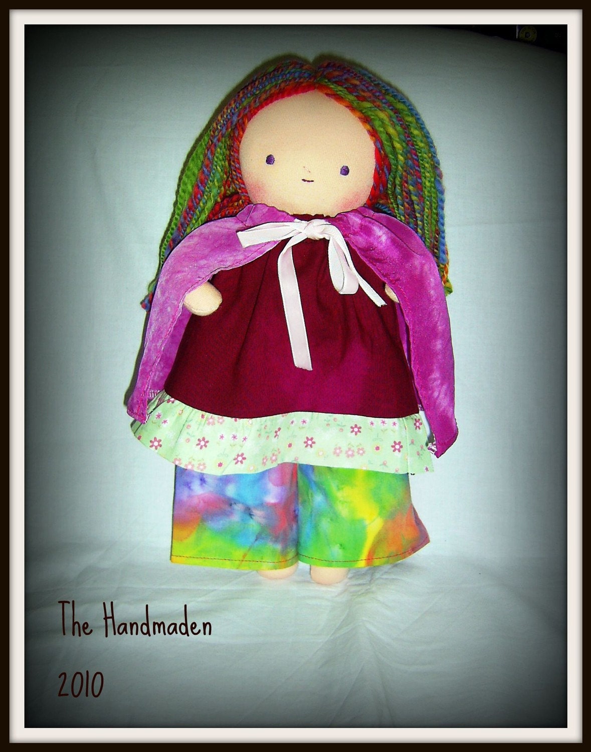 Waldorf inspired rainbow doll 13 inch