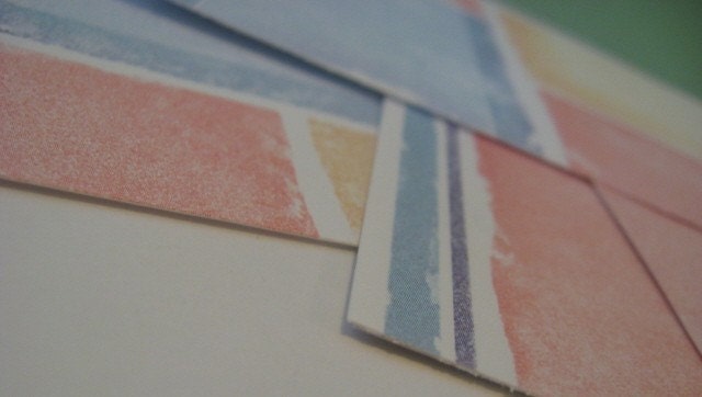 PIF sunset colors mini paper pack 4x6 orange blue desert tones for cards scrapbooking