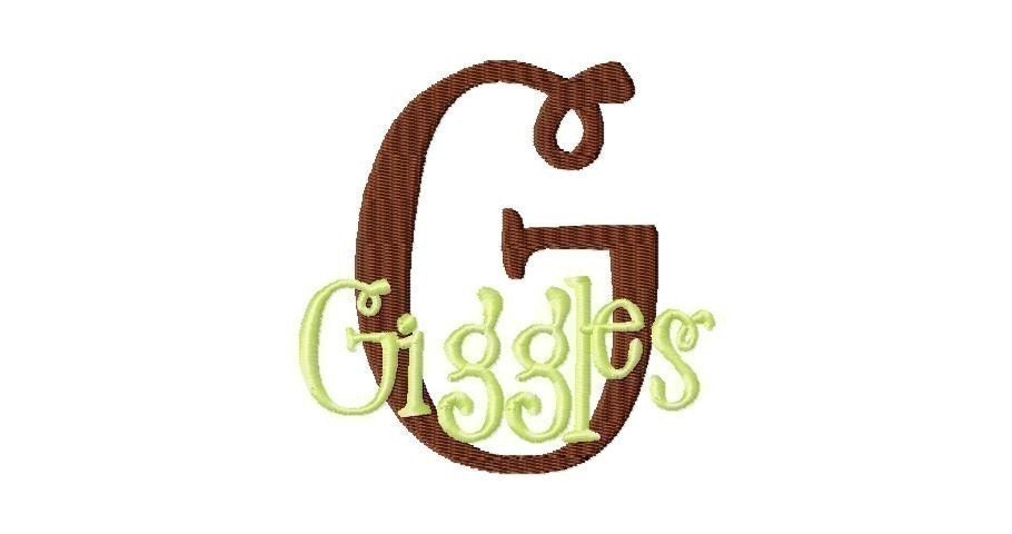 Grins and Giggles Font Machine Embroidery Design