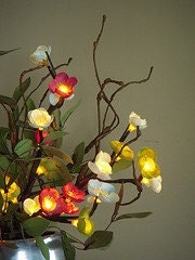 Lighted Flower Branches