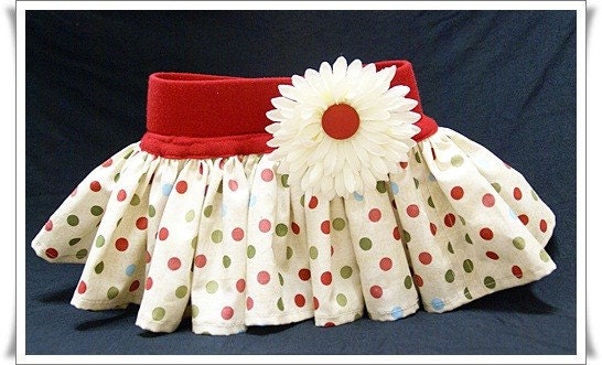 Baby Ruffle Skirt  SIZE 0-6 Months RED POLKA DOT
