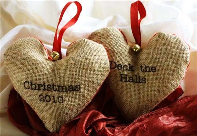 Christmas heart decorations. Deck The Halls, Christmas 2010