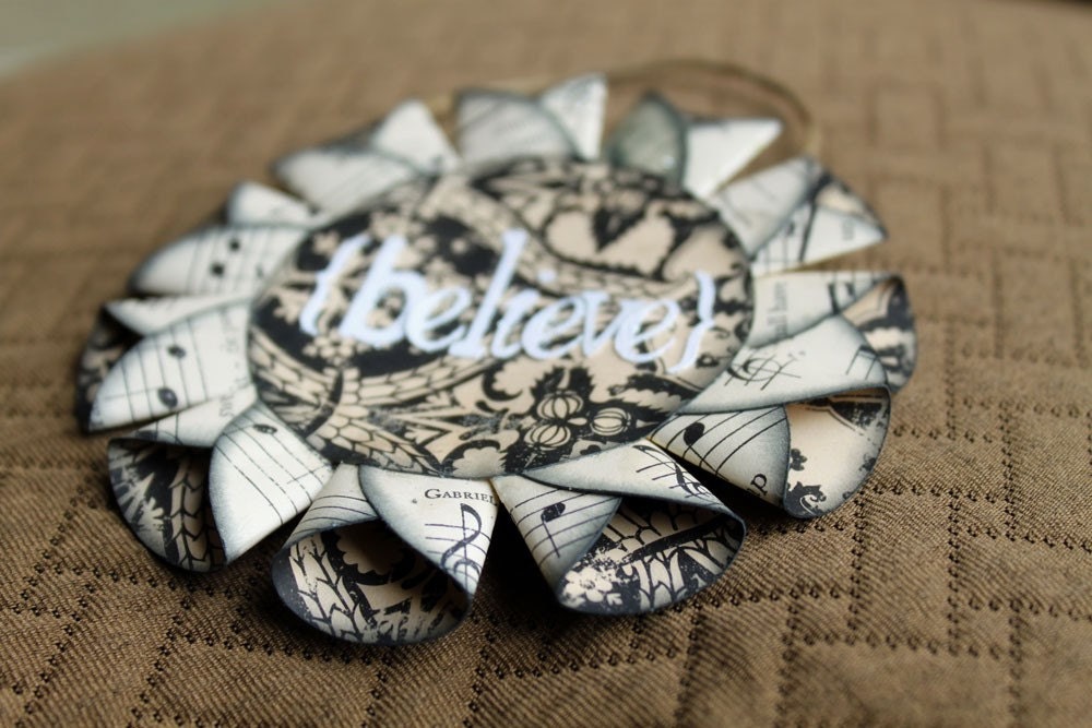 Believe Boutique Christmas Holiday Gift Tag Ornament