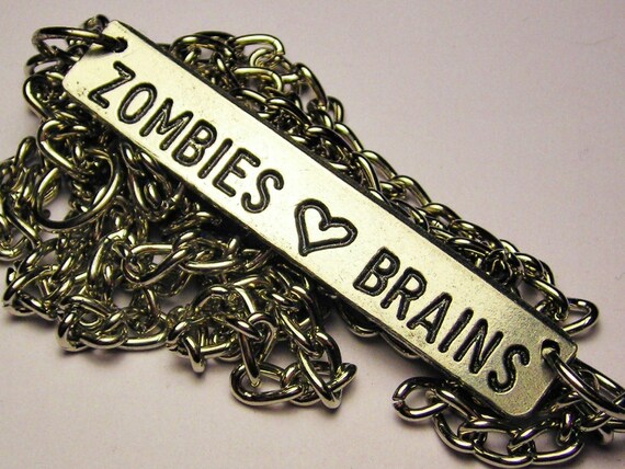 Zombies Love Brains Necklace
