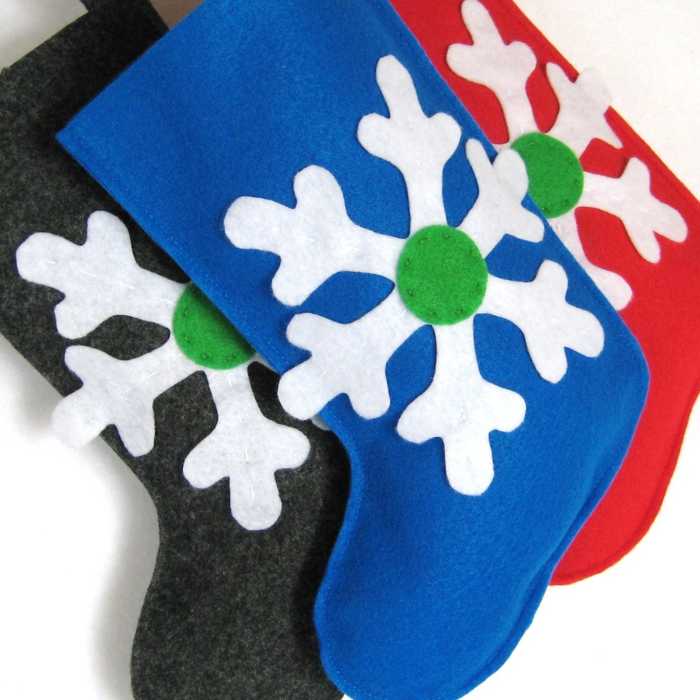 Snowflake Style Christmas Stocking