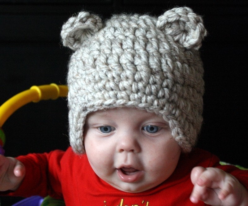Cute Girls With Teddy Bear. Chunky Boy Girl Teddy Bear Hat