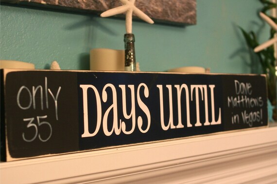 DAYS UNTIL - make your own chalkboard sign - Vinyl Wall Decal